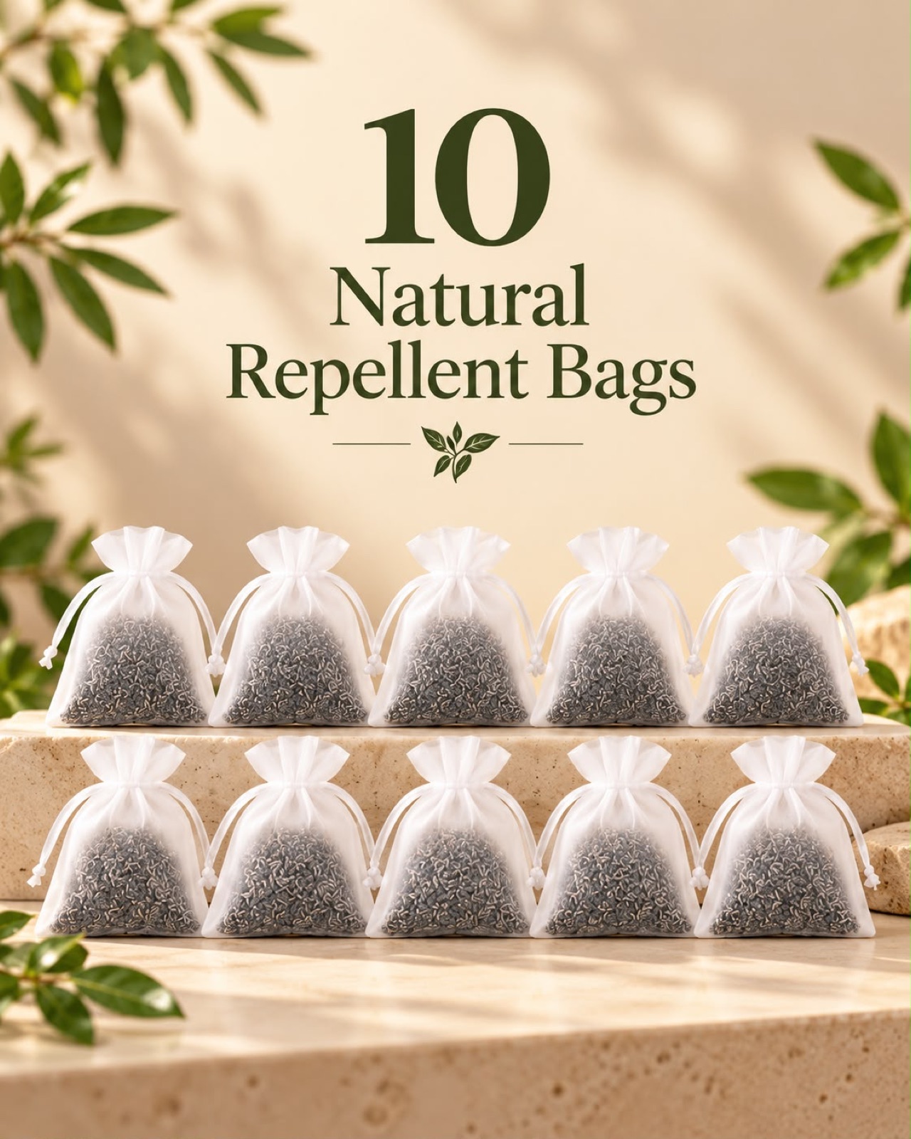 Ten repellent bags